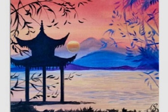 Paint Nite: Pagoda Sunset